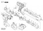 Bosch 3 601 J10 300 Gds 18 V-Ht Impact Wrench 18 V / Eu Spare Parts